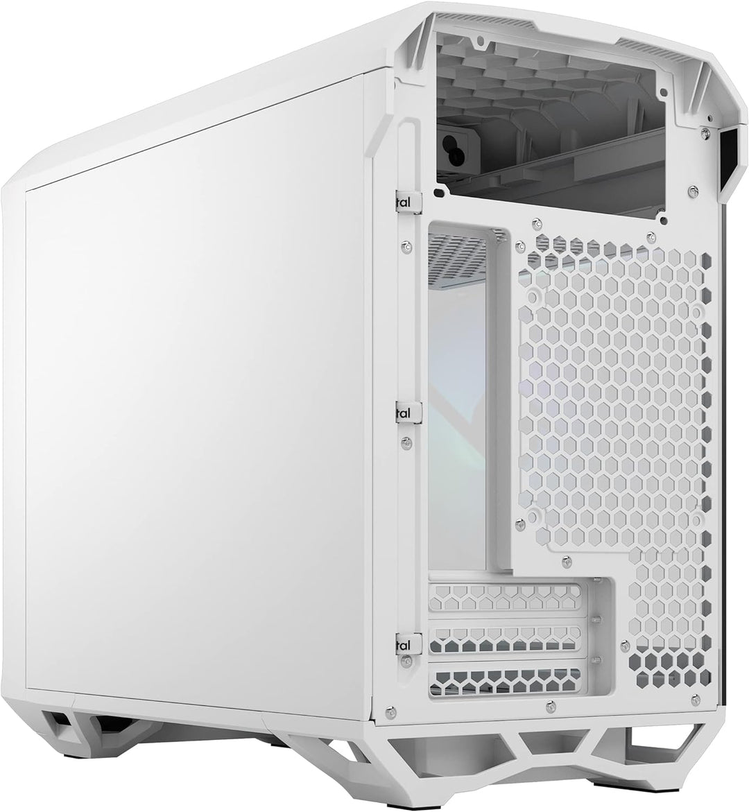 Fractal Design Torrent RGB White E-ATX Tempered Glass Window High-Airflow Mid Tower Computer Case, R