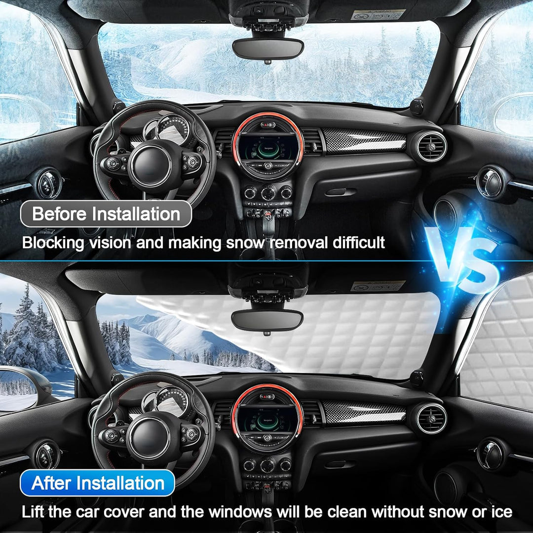 Halbgarage für Volvo XC60 2009-2025, Halbe Autoabdeckung Winter Sommer, Abdeckplane Auto Wasserdicht