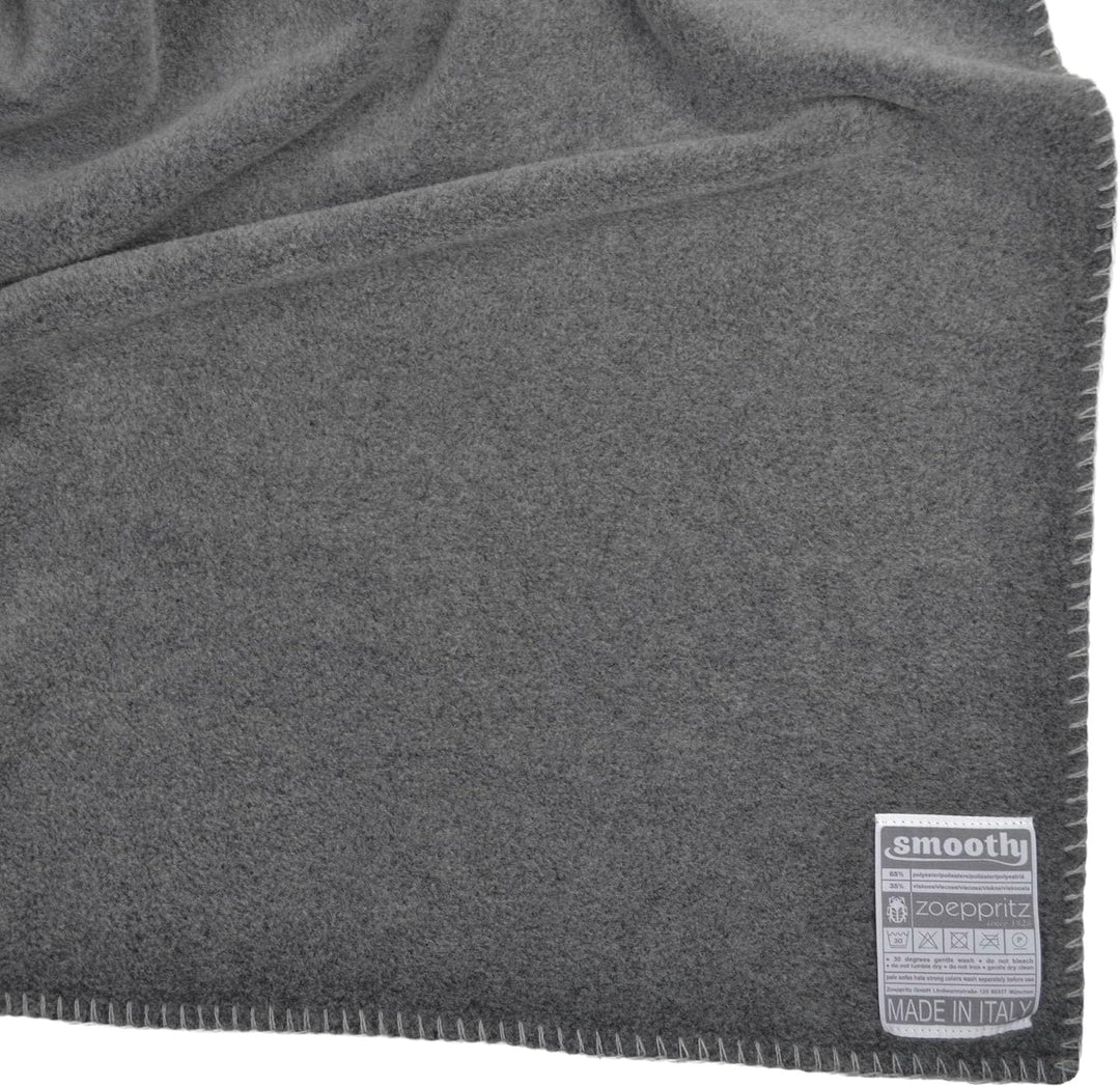 Zoeppritz since 1828 Smoothy Fleece-Decke – Flauschige Kuscheldecke aus Polarfleece - vegan – 140x19