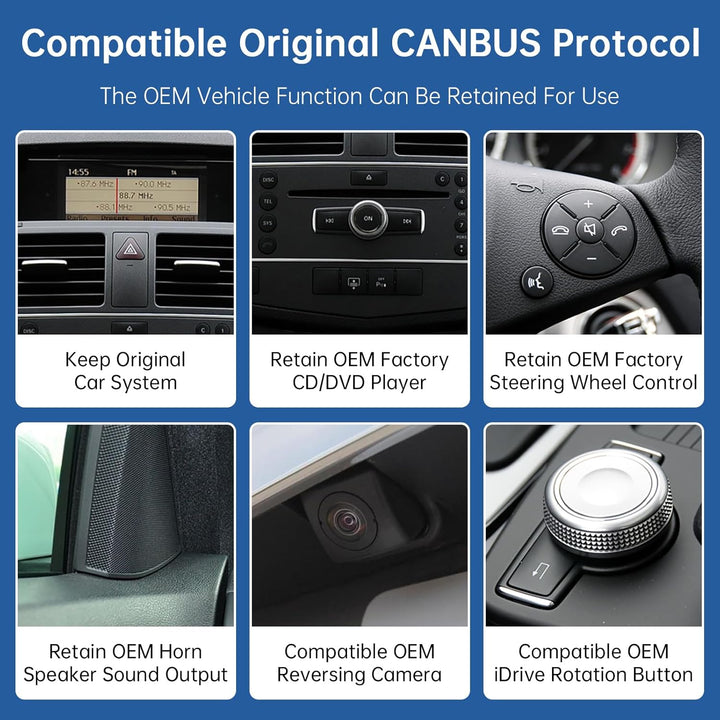 Road Top 12,3 Zoll Ultra-schmal Autoradio Touchscreen Drahtlos CarPlay Android Auto für Mercedes Ben