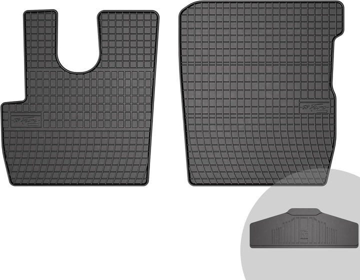 FROGUM EL Toro Gummimatten Ganzjähriges-Set von Autofussmatte Auto Fussmatten für DAF CF 106 Euro 6