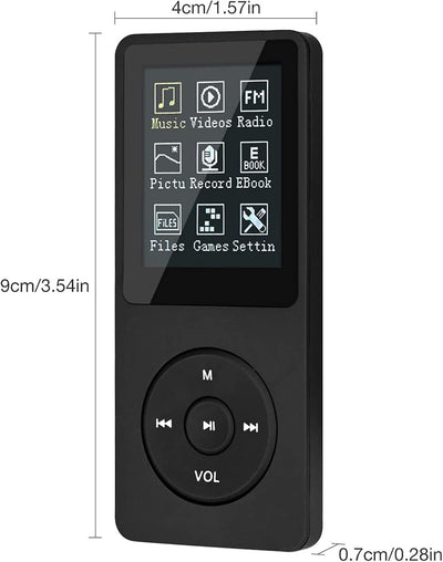 MP3-Player, MP3/MP4 digitaler Musik-Player, Lychee Upgrade, 8 GB, tragbarer HiFi-Sound, Musik-Player