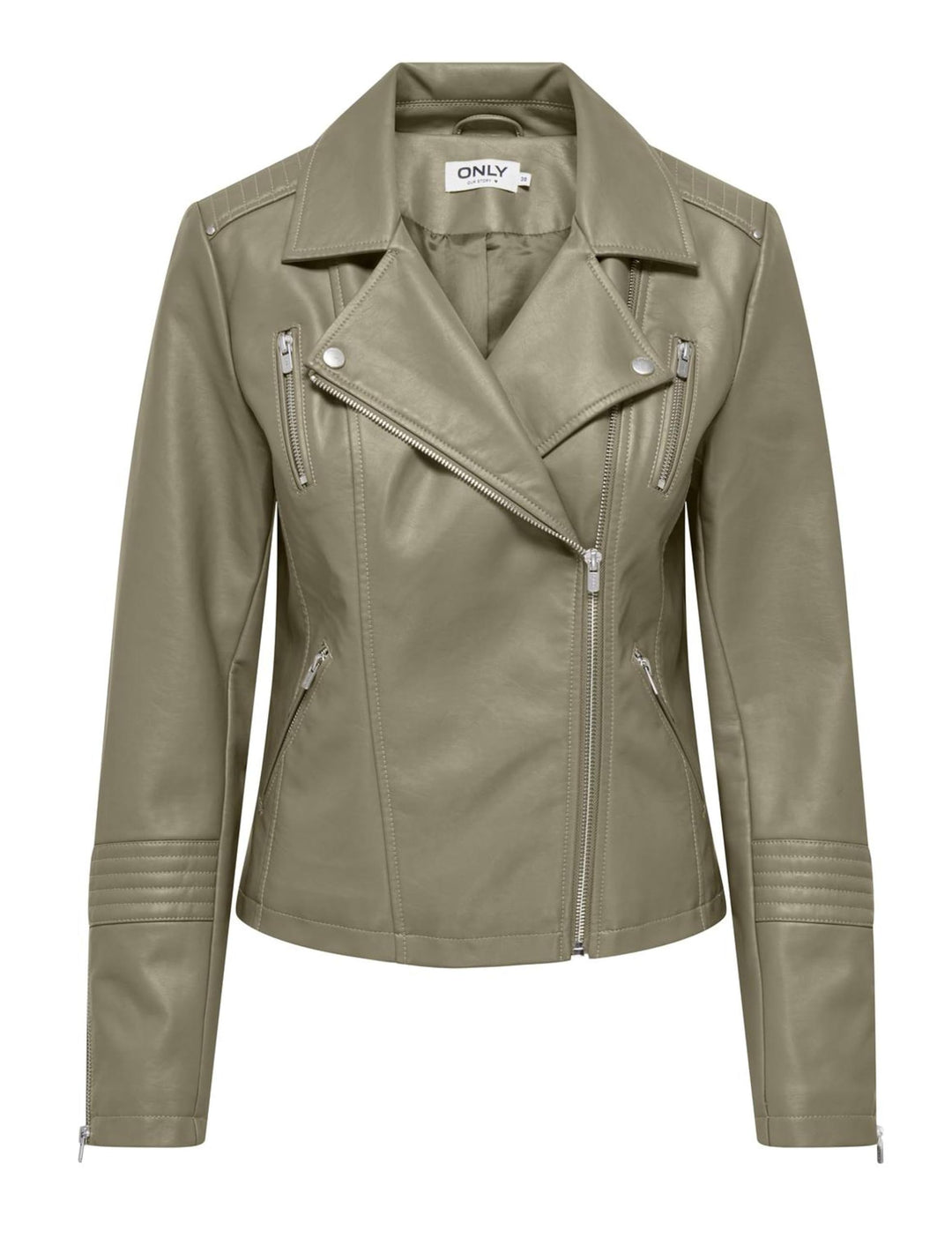 ONLY Female Kunstlederjacke ONLGEMMA Kunstlederjacke numeric_34 Mermaid, numeric_34 Mermaid