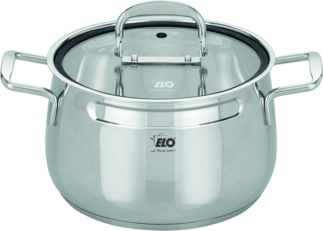 Topfset 3-teilig Mystery 91005, stapelbar, Edelstahl 18/10 - mit Volumenskala & Öl-Dosiersystem, bac