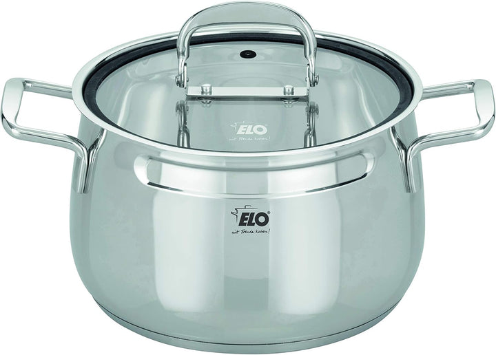 Topfset 3-teilig Mystery 91005, stapelbar, Edelstahl 18/10 - mit Volumenskala & Öl-Dosiersystem, bac