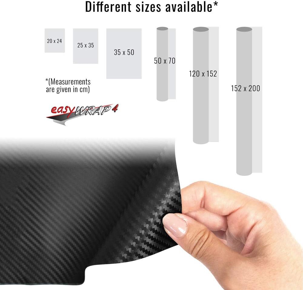 3M 16251 Folio Displayschutzfolie/Aufkleber in Carbon-Optik, 50 x 70 cm