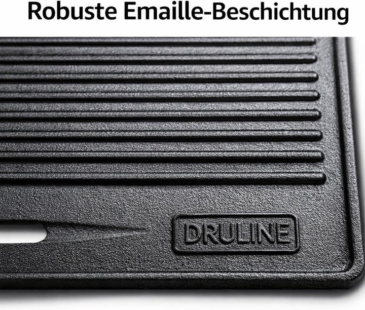 GP1 Grillplatte für PRO/RED Serie Wendeplatte Gusseisen Pizzaplatte Grill-Zubehör Universal 4,15kg 4