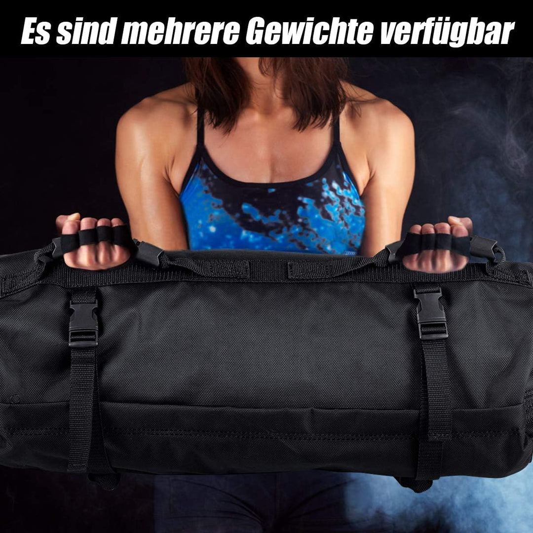 COSTWAY Sandbag, Power Bag inkl. Sandsack, Gewichtssack mit 6 Griffen, Core Bag aus Oxford, Training
