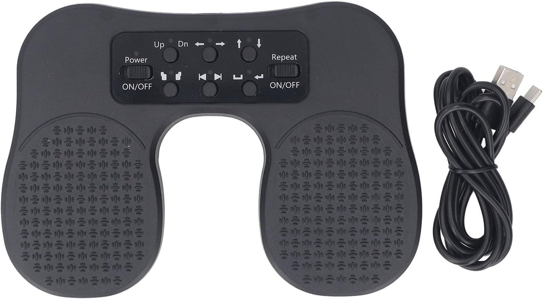 Musik Page Turner Pedal, Silent Wi Fi BT USB C Kabelverbindung, Individuelles Fusspedal für Tablets,