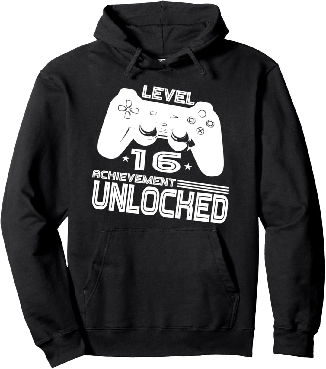 Grafik zum 16. Geburtstag - Level 16-Erfolg freigeschaltet Pullover Hoodie