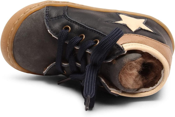 Bisgaard Jungen Samuel First Walker Shoe 21 EU Navy, 21 EU Navy