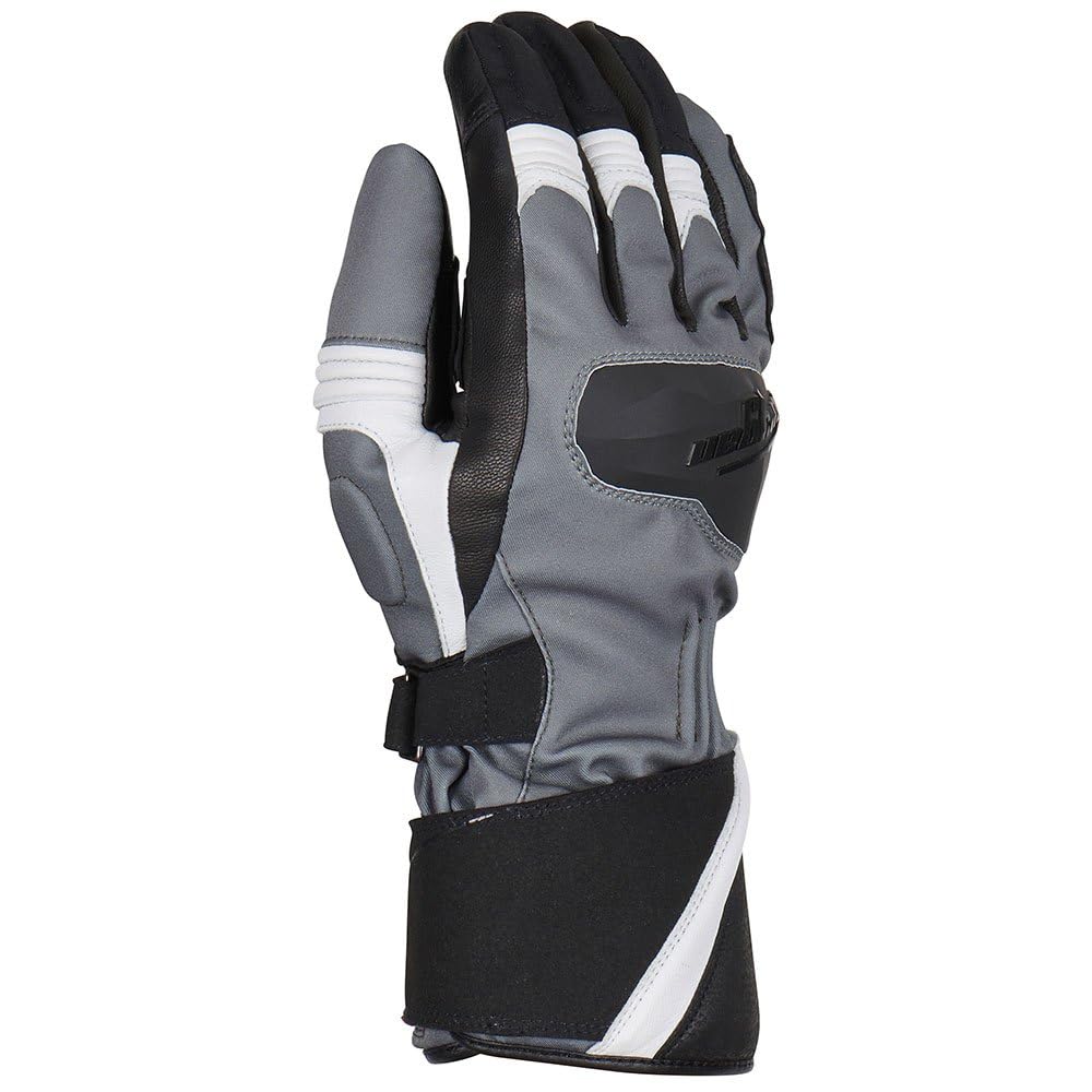 Furygan FLEGERE Waterproof MOTORRADHANDSCHUHE Adventure,Touring,Urbain, Anthracite-Pearl-Red