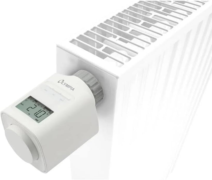 OLYMPIA HT430-23A Energiespar-Heizungsregler|9 Heiz- und Sparzeiten einstellbar|Weiss