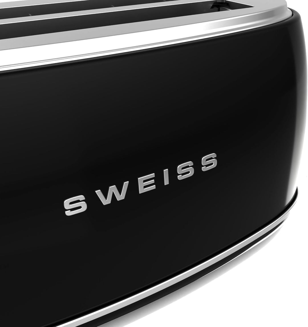 SWEISS Vintage Toaster GRV9, 2 Schlitze, 6 Bräunungsstufen, Spezialbreite für Baguettes, Auftaufunkt
