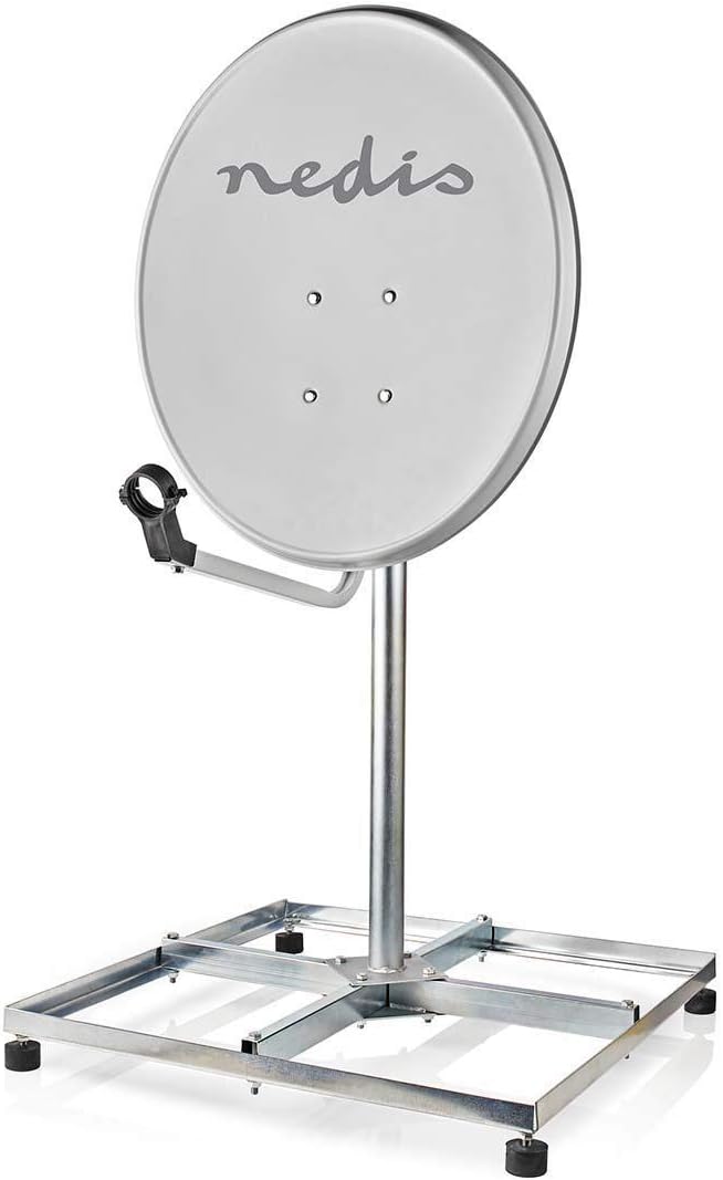 Nedis - Satellit Ständer Balcon - 4 x 30 x 30 cm - Galvanisiertem Stahl - Silver 4 x 30 x 30 cm Silb