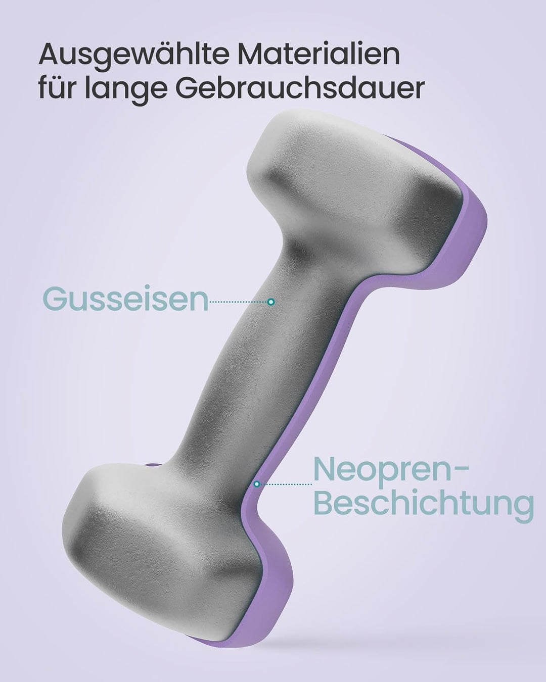 SONGMICS 2 Stück Hexagon Hanteln mit Neoprenbeschichtung für Krafttraining, Fitness, Zuhause 2 x 2 k