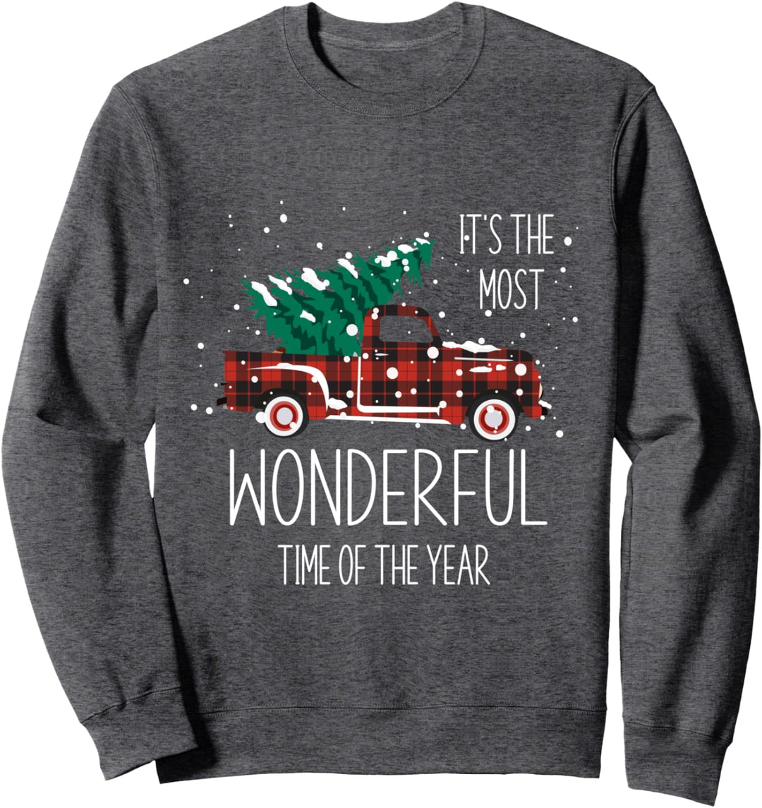 Christmas Truck It's The Most Wonderful Time Of The Year Sweatshirt