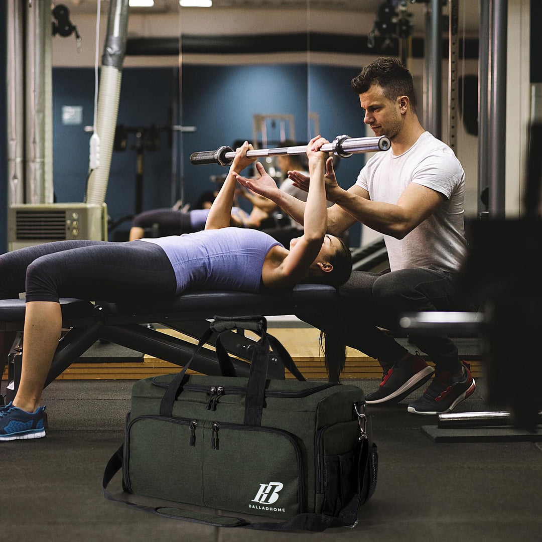 Sporttasche Reisetasche für Damen und Herren Trainingstasche Gym Bag mit Schuhfach und Nassfach Duff