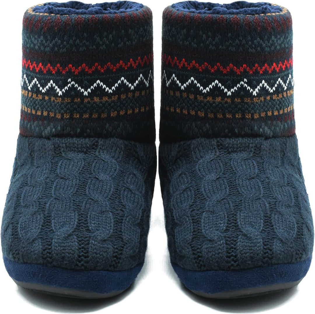 COFACE Hüttenschuhe Herren Damen Lammfell Hausschuhe Warme Plüsch Gefütterte Hausstiefel Flauschig M