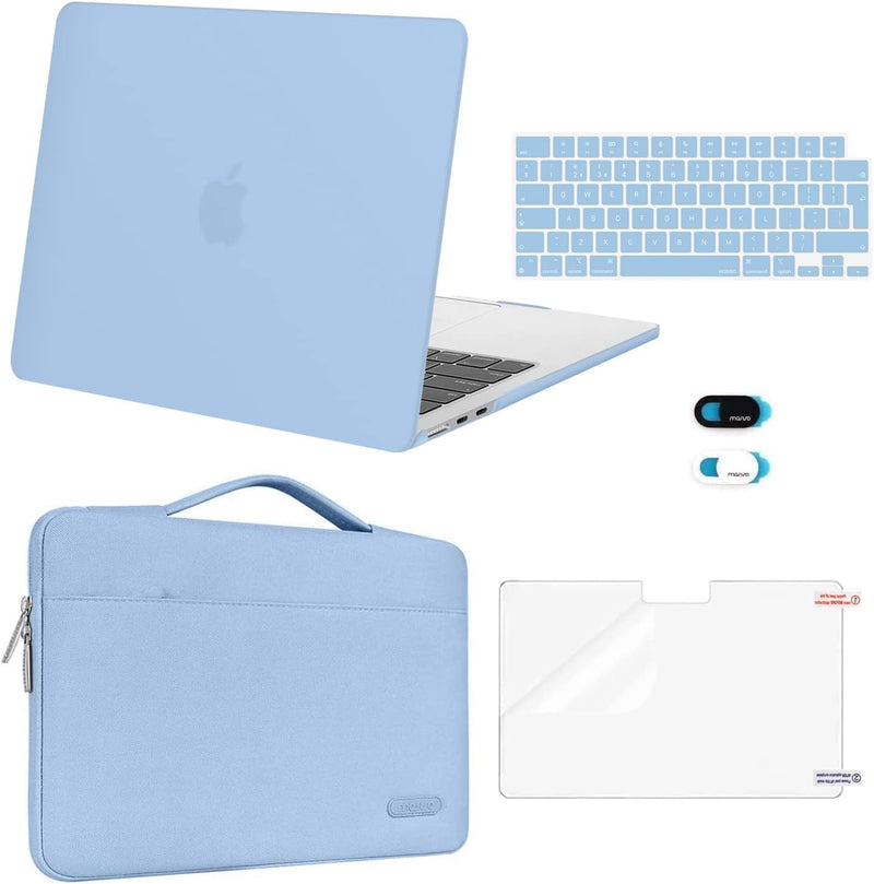 MOSISO Kompatibel mit MacBook Air 13,6 Zoll Hülle 2022-2024 A2681 mit M2 Chip Touch ID,Plastik Harts