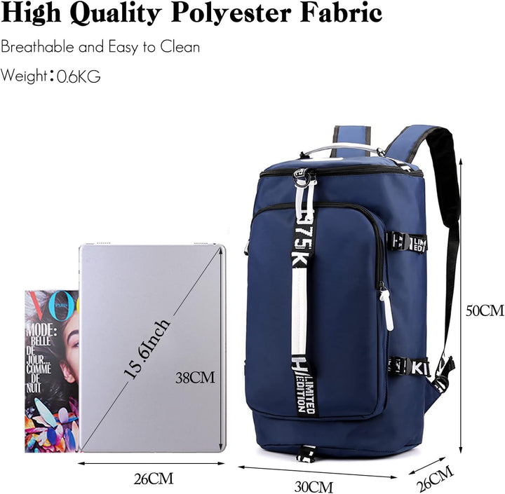 FANDARE Reisetaschen Sporttasche Laptop Tasche Damen Umhängetasche Herren Handgepäck Schultertasche