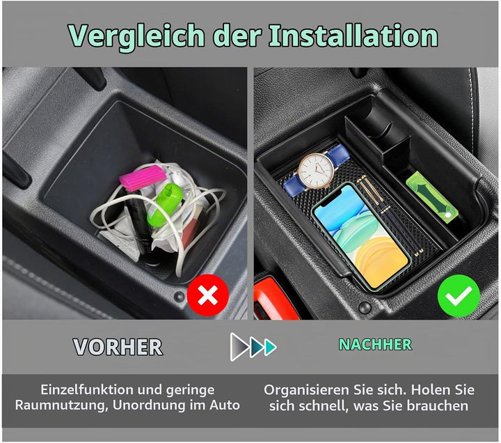 GAFAT Kompatibel mit VW Golf 8 8.5 MK8 GTI GTE GTD Alltrack R Variant 2020-2025 2026 Mittelkonsole A
