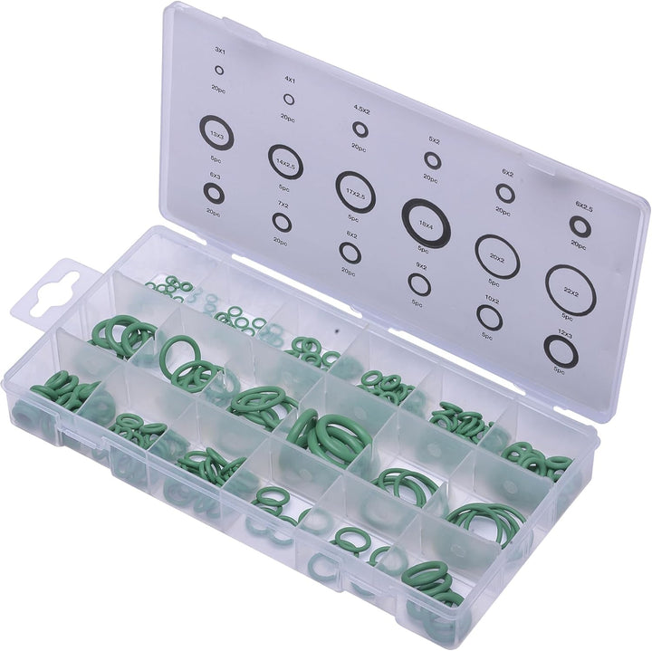 SW-Stahl S8041 HNBR O-Ring Sortiment für Klimaanlagen 225 tlg, 3-22mm
