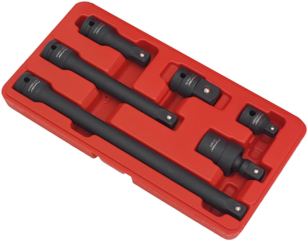 Sealey AK5514 Set mit 1/2 Zoll Kraft-Adapter und Verlängerungsstange 1 Stahlgriffe, 1 Stahlgriffe