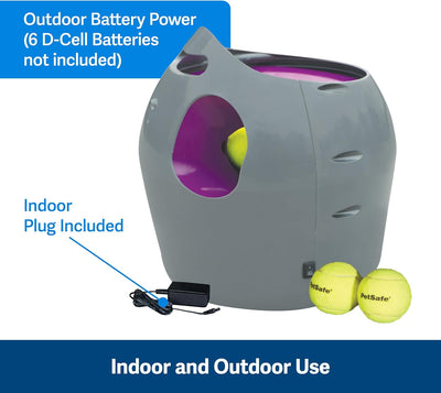 PetSafe Automatisches Hundespielzeug, interaktiver Tennisballwerfer für Hunde, wasserdicht, 1 Stück