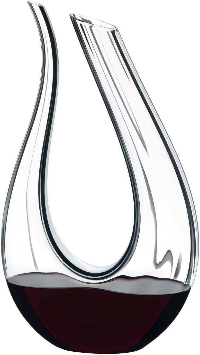 RIEDEL Decanter Vorteilsset, Dekanter, Weindekanter Amadeo Fatto A Mano Black/White/Black Optical +