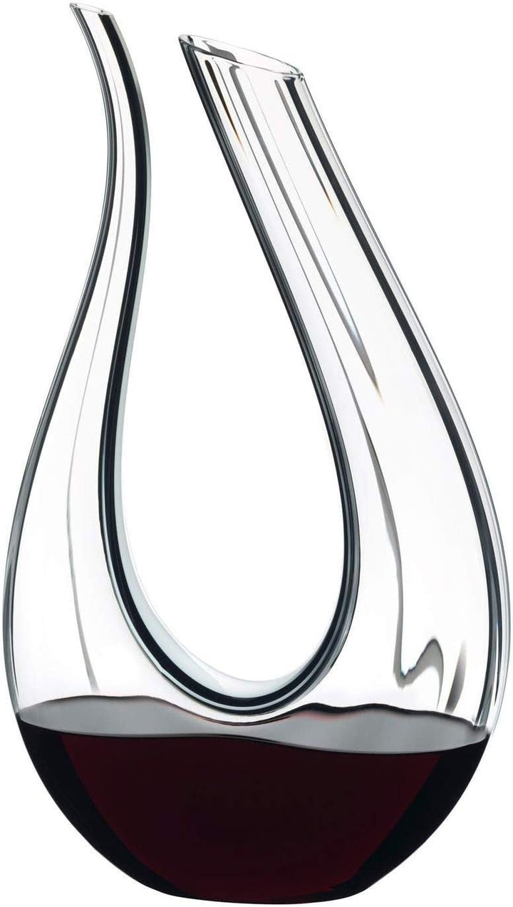 RIEDEL Decanter Vorteilsset, Dekanter, Weindekanter Amadeo Fatto A Mano Black/White/Black Optical +