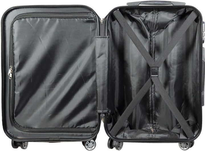 Hartschalen Koffer Trolley mit hochwertigem Motiv Print Five Cities Handgepäck, Grösse M