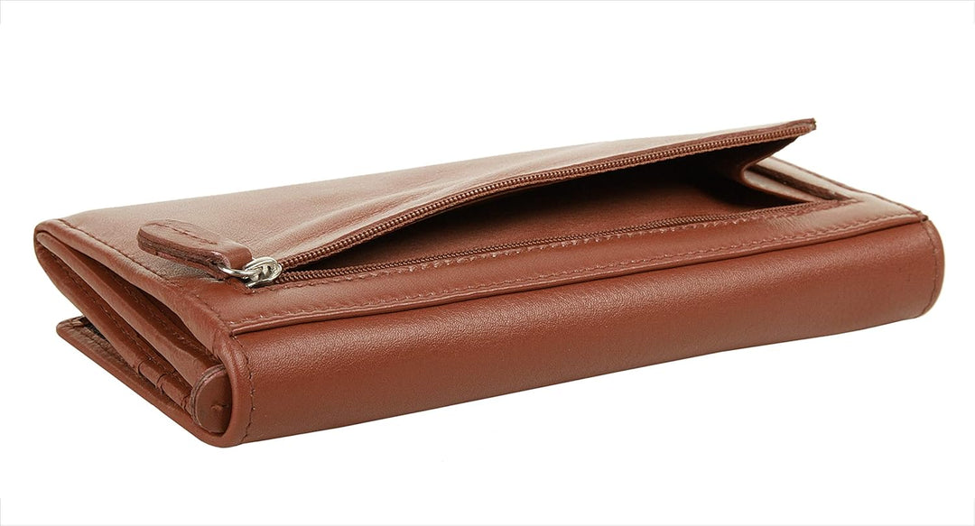 bruno banani Geldbörse Echt Leder Damen | | 020576, Cognac