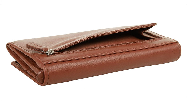 bruno banani Geldbörse Echt Leder Damen | | 020576, Cognac
