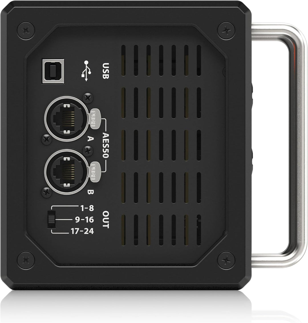 Behringer SD16 I/O Stage Box with 16 Remote-Controllable Midas Preamps, 8 Outputs, AES50 Networking