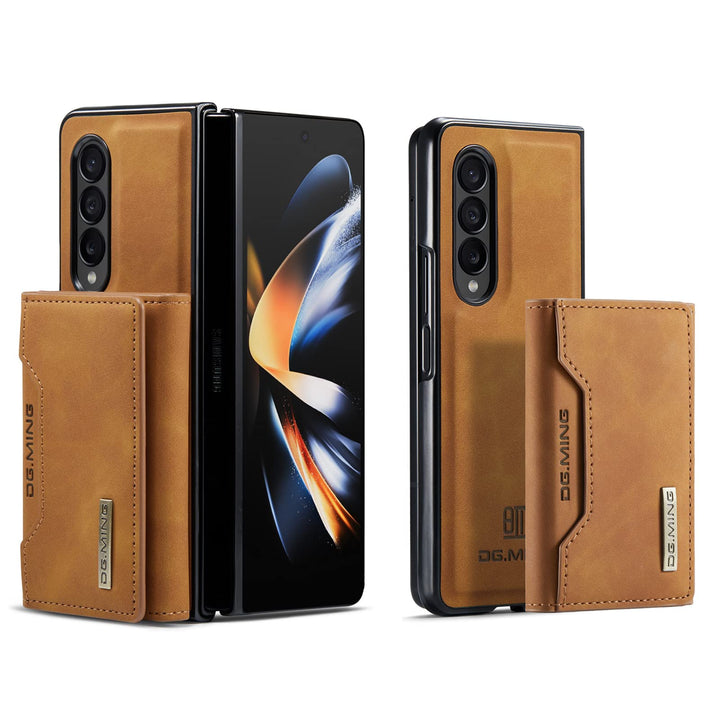 UDBKKDX 2 in 1 Handyhülle für Samsung Galaxy Z Fold 5, abnehmbare Brieftasche und magnetische Adsorp