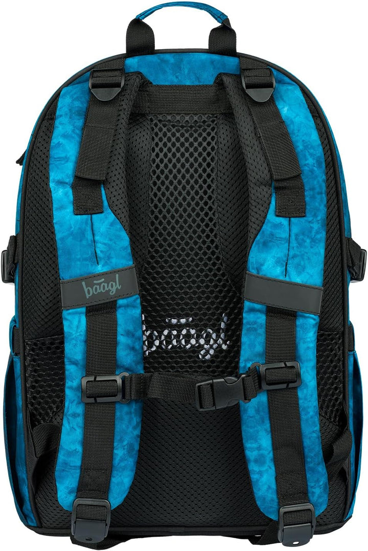 Baagl Schulrucksack Set Jungen 3 Teilig, Schultasche für Grundschule Volksschule, Grundschule Ranzen