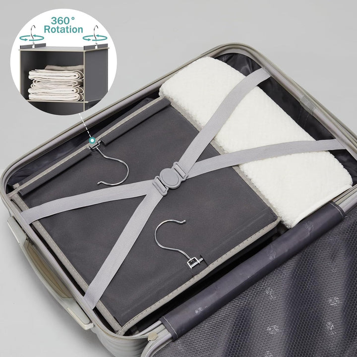 YOUDENOVA Hängeregal Schrankorganizer Stabiler 6 Fächern Kleiderschrank Organizer Ordnungssystem Hän