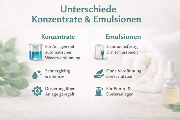 Dampfbad Emulsionen Set 6×10 L – freie Duftwahl – gebrauchsfertige Profi-Emulsion für Dampfbäder &amp; S