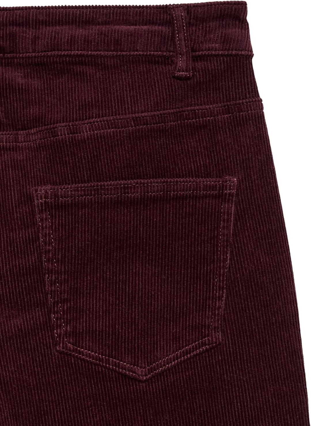 VERO MODA Female Hose VMSIGA Hohe Taille Cordhose XS / 34L Winetasting, XS / 34L Winetasting
