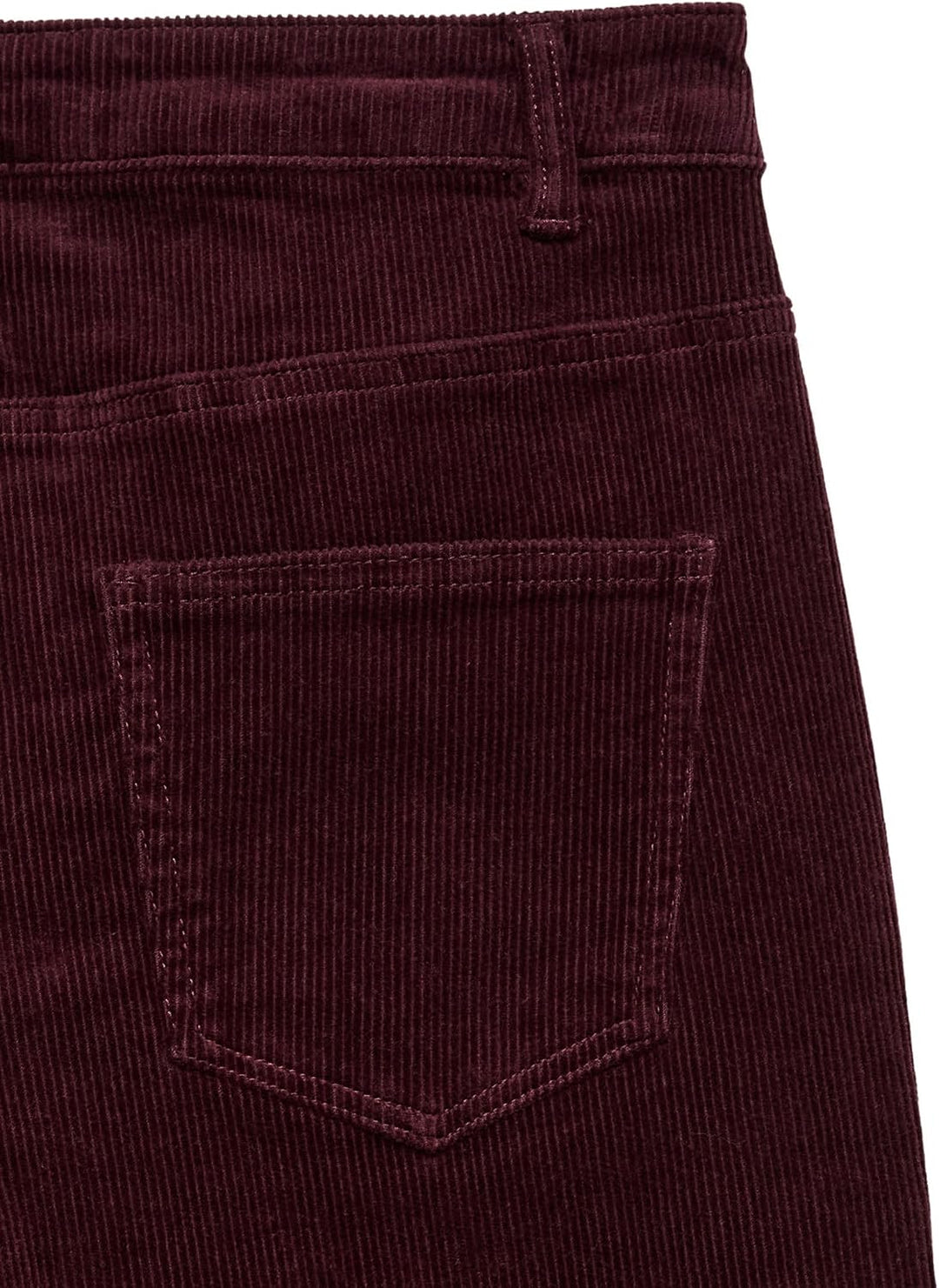 VERO MODA Female Hose VMSIGA Hohe Taille Cordhose XS / 34L Winetasting, XS / 34L Winetasting