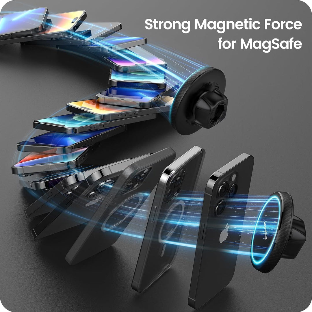 APPS2Car Handyhalterung Auto Magsafe, Scheibe Saugnapf Armaturenbrett Magnetische iPhone Halterung A