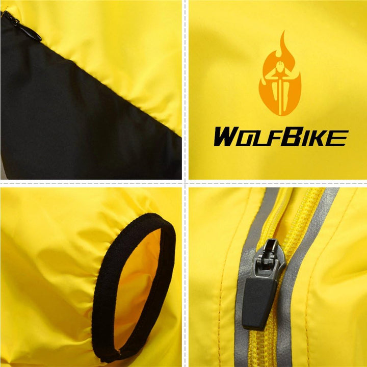 WOSAWE Herren-Fahrradjacke Winddichte wasserdichte MTB Mountainbike Jacket Für Radfahren, Joggen & W