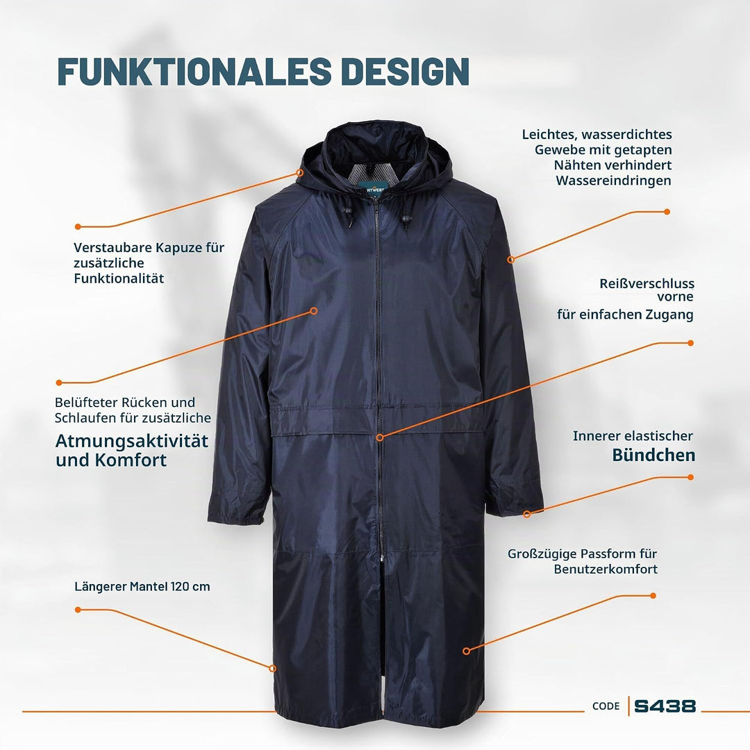 Portwest S438Classic-die Lagen of Rain S Gelb, S Gelb