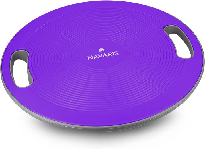 Navaris Balance Board mit Griff - Therapie Kreisel Wackelbrett - Fitness Reha Balance Kraft Training