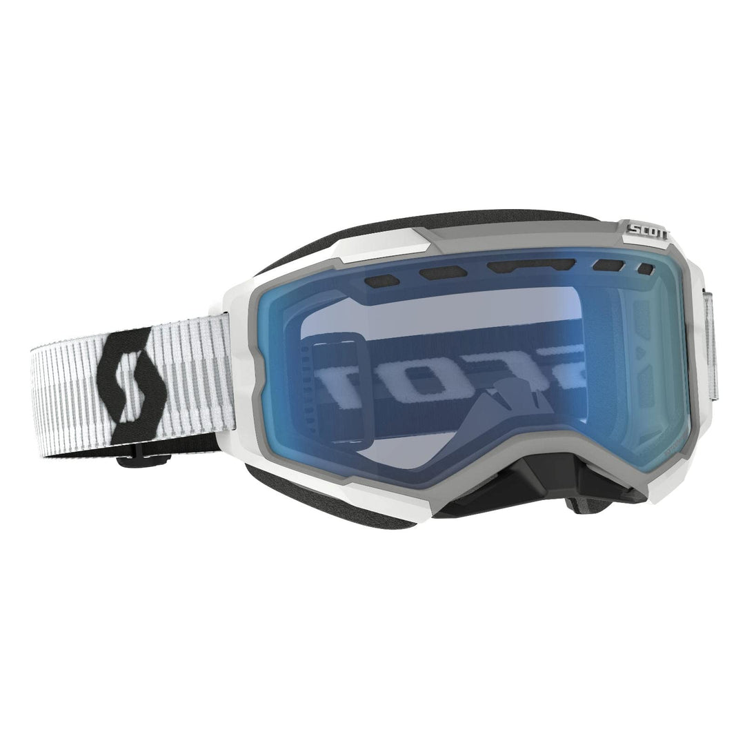 Scott Fury Snow Cross Weisse Brille (Black/White,One Size)