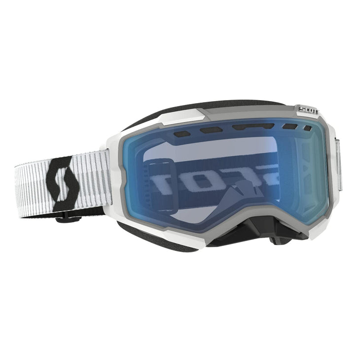 Scott Fury Snow Cross Weisse Brille (Black/White,One Size)