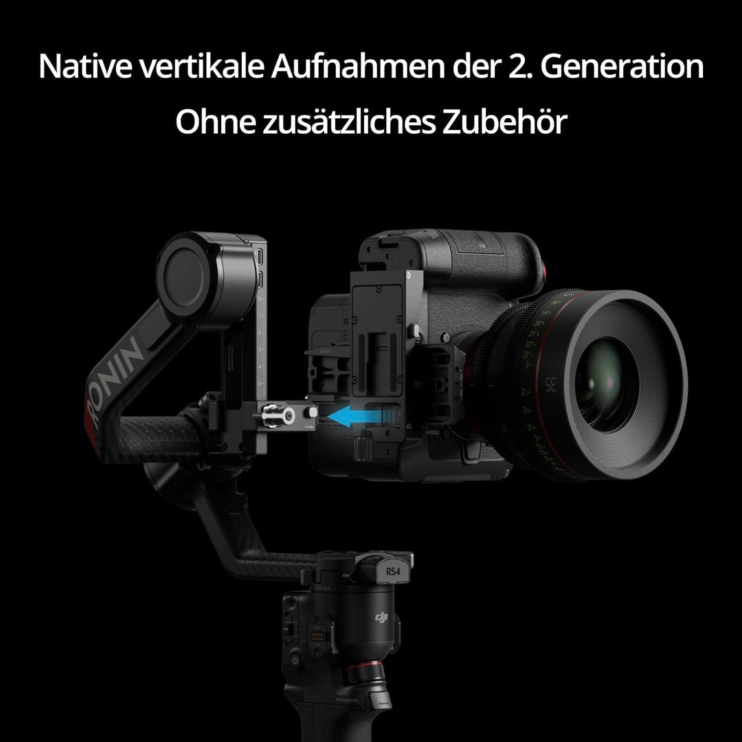 DJI RS 4 Pro Combo (2026), 3-Achsen Gimbal-Stabilisator für DSLR- und Kinokameras Canon/Sony/Panason