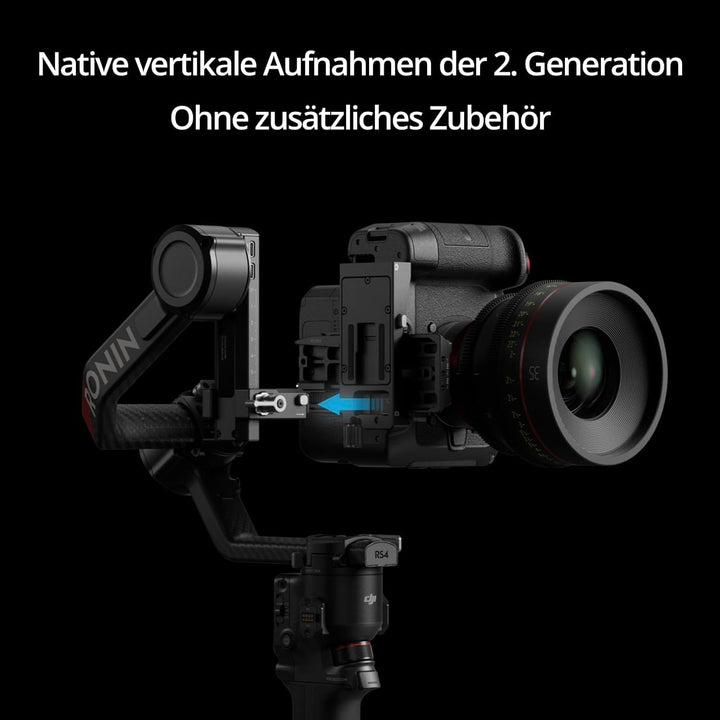 DJI RS 4 Pro Combo (2026), 3-Achsen Gimbal-Stabilisator für DSLR- und Kinokameras Canon/Sony/Panason
