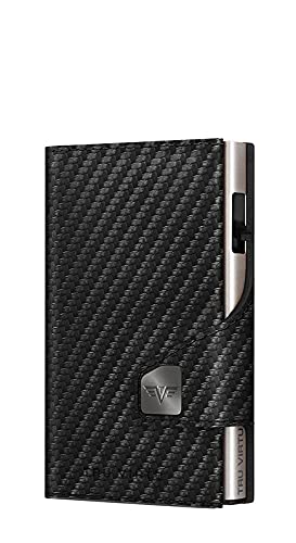 Tru Virtu® Karten-Portemonnaie Click &amp; Slide I Kreditkartenetui I Kartenetui-RFID-NFC-Schutz I Geldb